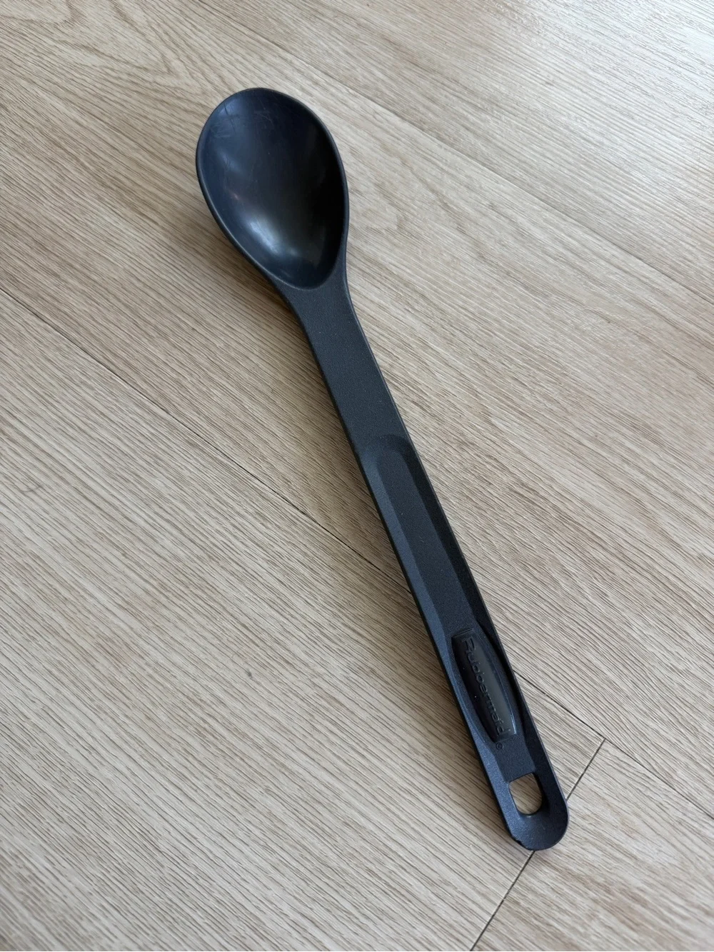 Vintage Rubbermaid Nylon Black Serving Basting Solid Spoon Black 1973 USA 13”